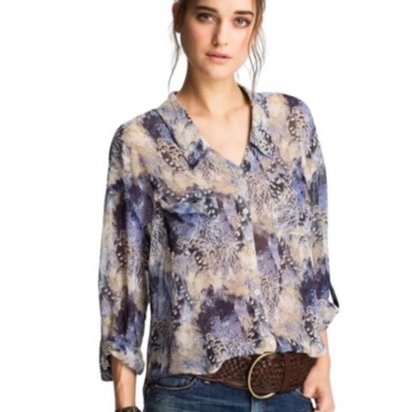 Free People | Tops | Free People Easy Rider Sheer Top | Poshmark